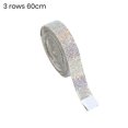 thumbnail image 3 of CSChome Self-adhesive Ribbon Self-adhesive Faux Crystal Rhinestones Needlework Hot Fix Chain Sticker Ribbon DIY Gift Wrapping Package Party Decoration, 3 of 7