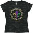 thumbnail image 3 of Inktastic Mardi Gras Fleur De Lis Beads Women's T-Shirt, 3 of 5