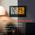 thumbnail image 2 of Reloj de pared MARATHON Atomic con retroiluminación automática de 25 cm, 2 of 8