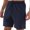 Navy, variant on Mens Athletic Shorts Quick Dry Trunks Elastic Mid Waist Gym Workout Lightweight Stretch Shorts with Pockets Red XL