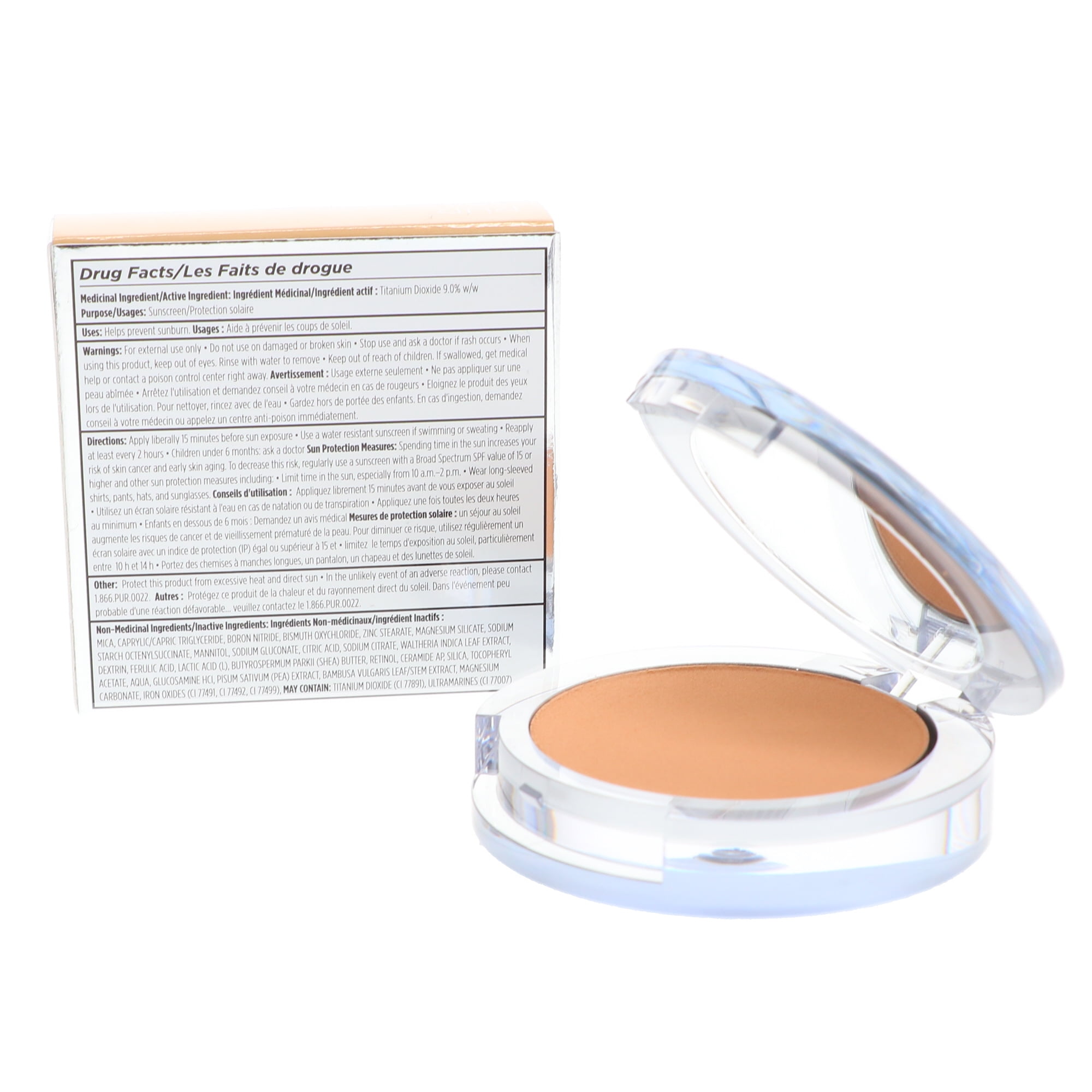 PÜR MINERALS 4-in-1 Pressed Mineral Makeup SPF 15 Powder Foundation with Concealer & Finishing Powder - Medium to Full Coverage- Cruelty-Free & Vegan Friendly, 0.28 Ounce Beige/MG5
