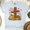 Ash, variant on Give Thanks to the Lord Christian Fall Pumpkin Cross Graphic T-Shirt, White, Size S
