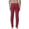 thumbnail image 3 of eloria Men's Premium Comfort Straight Fit Flat Front Dress Pant Pyjamas, Color: Magenta 4, Size : 38, 3 of 6