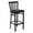 Burgundy Vinyl Seat/Black Metal Frame, variant on Flash Furniture HERCULES Series Black School House Back Metal Restaurant Barstool - Walnut Wood Seat