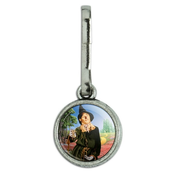 Wizard of Oz Scarecrow Character Antiqued Charm Clothes Purse Suitcase Backpack Zipper Pull Aid