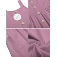 thumbnail image 5 of Arshiner Girls Sundress Button Design Summer Casual Dresses Sleeveless Dresses, 5 of 5