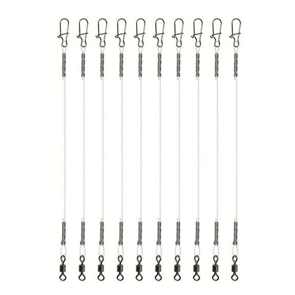 Fluorocarbon Leader, Fluorocarbon Fishing Leader with Swivels, Fluorocarbon Leader Line for Saltwater Freshwater