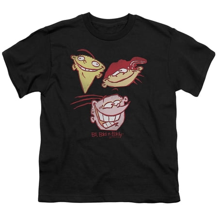 Ed Edd Eddy Three Heads Big Boys Youth Shirt