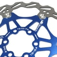 thumbnail image 4 of Bicycle Disc Brake Rotor Stainless Steel Brake Pad Disc Rotor 6 with 8 Bolts Cycling Accessory for Mountain Road Bike, Blue, 160mm, 4 of 9