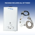 thumbnail image 6 of Flame King Portable Propane Tankless Outdoor Water Heater, Instant Hot Water, 68,000 Btu / 19.9kw, 2.64 Gpm, 10l, for Camping, Rv, Cabin, 6 of 14
