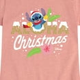thumbnail image 3 of Lilo & Stitch - Aloha Christmas - Girls Fitted Short Sleeve Tee, 3 of 5