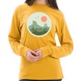 thumbnail image 3 of Big Size Brushed Mexican Flag Graphic Design Vintage Crewneck Tee - Mustard 2XL, 3 of 4