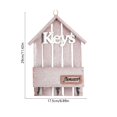 thumbnail image 4 of Organizador de ganchos para llaves de montaje en pared | Ganchos de entrada y estante de almacenamiento de llaves | Hierro y Madera Natural | Decoración de la entrada del hogar que ahorra espacio |, 4 of 7
