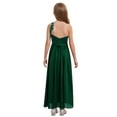 thumbnail image 2 of Manyakai Junior Bridesmaid Dresses Girl's One Shoulder Wedding Pageant Party Ball Gown Green 8, 2 of 7
