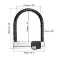 thumbnail image 2 of Bike U Lock, 15mm Anti Theft Bicycle Lock with 2 Keys Security Scooters Motorcycle Wheel Lock, Black, 2 of 4