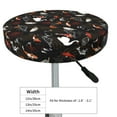 thumbnail image 2 of Kdxio Animal Koi Fish Print Stool Covers Round,Stretch Round Bar Stool Covers Washable Bar Stool Cushion Slipcover for 12-15 Inch Chair, 2 of 5