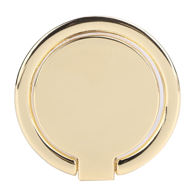 Soporte magnético para teléfono móvil con anillo de agarre y rotación de 360°, de metal, para coche, dorado