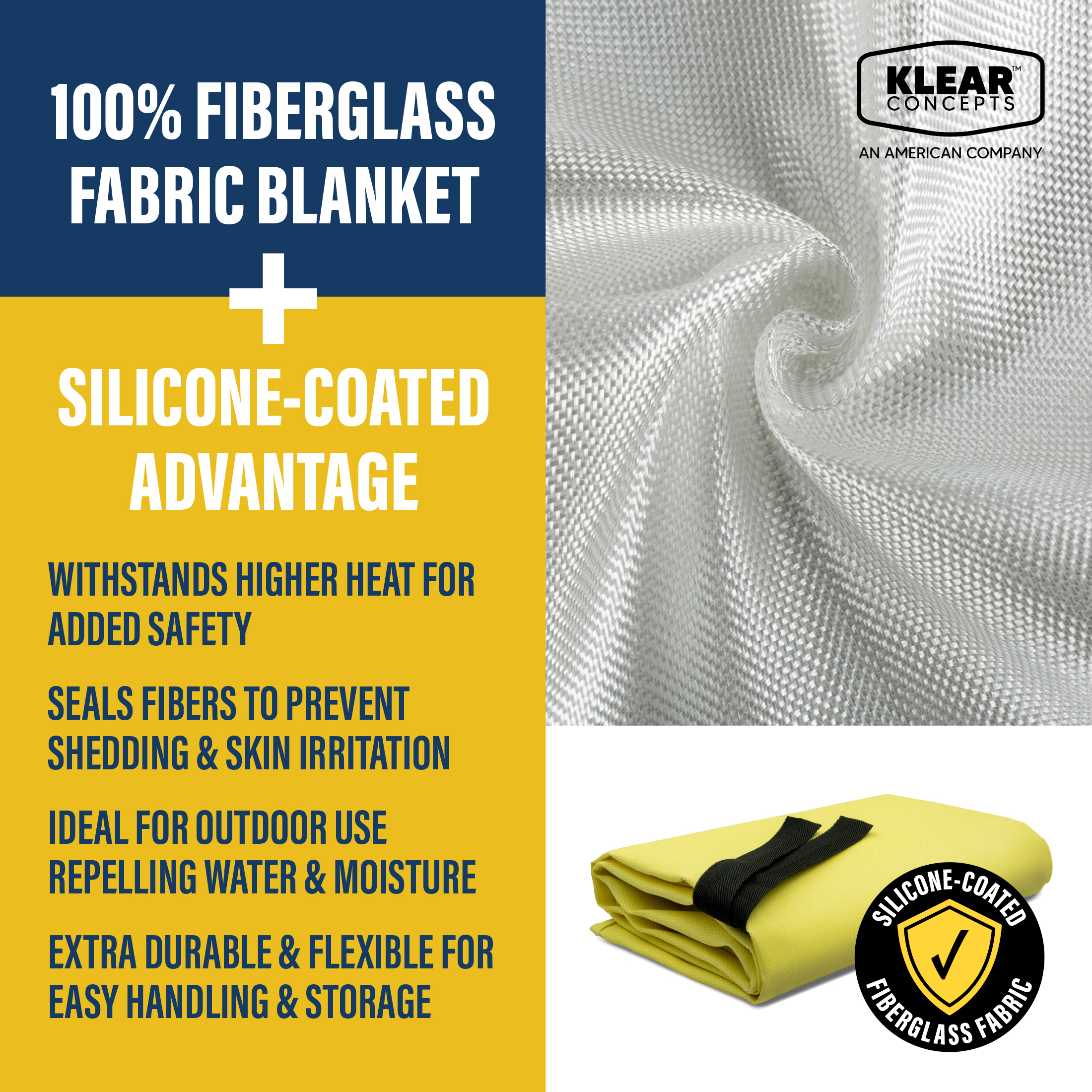 Klear Concepts Silicone Fire Blanket 40x40 in Partnership with the National Parks Foundation