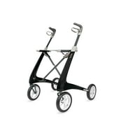 byACRE Carbon Ultralight Comfort Walker Rollator, 18.5In Seat Width, Black Frame, 285-lb Capacity, Carbon Fiber