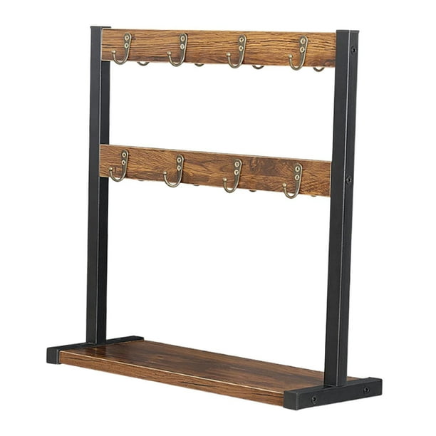 Soporte de taza de barril, 2 taza de tutiff, ahorros de espacio versátiles con soporte de taza de bases de almacenamiento para la barra en