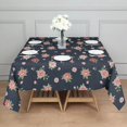 thumbnail image 3 of Pioneer Flower Floral Print Pattern Square Tablecloth, Waterproof Wipeable Spillproof Washable Table Cover for Home Kitchen Party Decor, 60"x60", 3 of 6