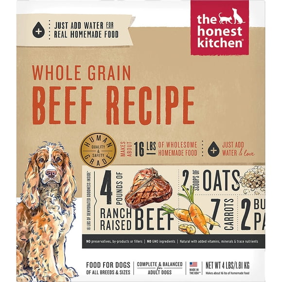 Whole Grain Beef Recipe - Freeze Dried Dog Food
