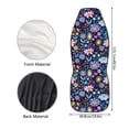 thumbnail image 5 of Renewold Hippie Flower Lotus Blue Purple Car Seat Cover Set of 2, Breathable Front Seat Cover Protector Bucket Seats Protector Auto Interior Accessories, 5 of 7