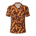 thumbnail image 2 of Daiia Peanuts2 Pattern Men’s Polo Shirts,Solid Deck Shirt,Classic Fit, Breathable Cotton Polo for Casual and Sport Wear-Small, 2 of 7