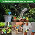 thumbnail image 5 of HOMEIORA Plant Labels Tags 100Pcs T-Type Plant Markers Plastic Garden Labels Tags for Outdoor Garden Waterproof Plant Label Identification Stakes with Permanent Marking Pen, 5 Colors, 5 of 6
