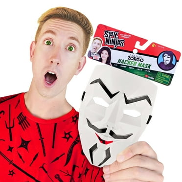 Spy Ninjas Project Zorgo White Plastic Costume Mask, for Tween