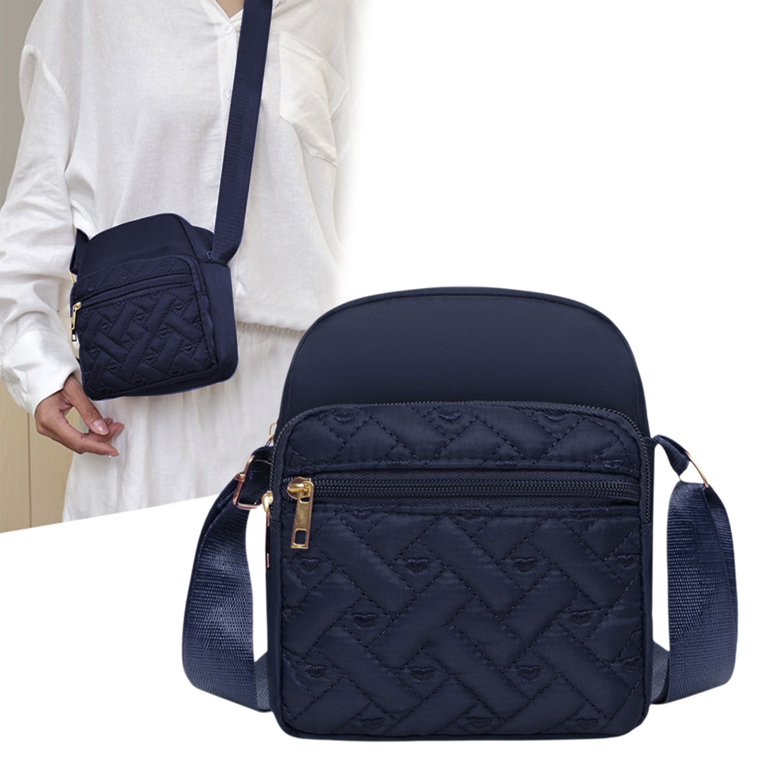 LEHOZIHEQ Nylon Crossbody Bags, Purses for Women, Handbags Women's Casual Messenger Bag Waterproof Crossbody Purse
