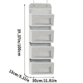 thumbnail image 3 of Hanging Storage Bag with Pockets, Over Door Wall Mounted Organizer for Home Closet Bathroom, 3 of 7