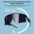 thumbnail image 3 of Bluetooth 5.3 Smart Glasses, Polarized Audio Sunglasses with Open-Ear Speakers, IP54 Waterproof Sports Eyewear with Microphone, 10H Battery & Music Control for Men & Women, 3 of 11