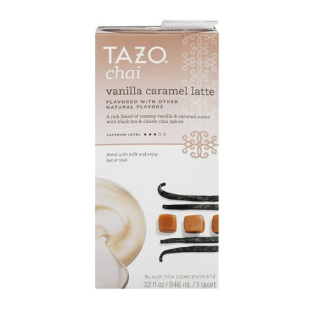 (2 Pack) Tazo Drink Mix, Chai Vanilla Caramel Latte Black Tea, 32 Oz, 1