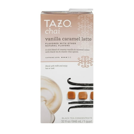 (2 Pack) Tazo Drink Mix, Chai Vanilla Caramel Latte Black Tea, 32 Oz, 1 (Best Chai Latte Mix)