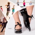 thumbnail image 4 of Zapato De Baile Tap Para Niña Y Dama Tallas 15 - 28.5 negro 16 Miguelito Zapato Tap, 4 of 5