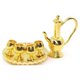 thumbnail image 4 of 1/12 Dollhouse Miniatures Set De Té Metal Oro 6pcs Accesorios, 4 of 8