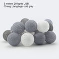thumbnail image 1 of Light Ball Cotton Decoration String Light Hanging String Lamp for Party Wedding  3pcs Batteries  Flashing  Green, 1 of 10