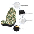 thumbnail image 4 of Uemuo Lilies Flowers Pattern Car Seat Covers for Front Seats Waterproof Seat Covers for Cars, Universal Auto Front Seats Protector Fits for Car-1, 4 of 6