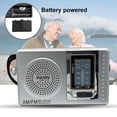 thumbnail image 3 of BC-R2048 Portable AM FM Radio Handheld 2 Band Mini Radio Player Battery Powered with Telescopic Antenna Built-in Speaker for Elders, 3 of 15