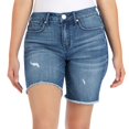 thumbnail image 2 of Seven7 Women's Stretch 9" Inseam Bermuda Short, Fray Hem (Revitalist, 16), 2 of 4