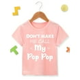 thumbnail image 2 of Girls' Casual Short-Sleeve T-Shirt with Fun Letter Print - Soft Cotton, Machine Washable, Round Neck - Perfect for Summer, 2 of 8