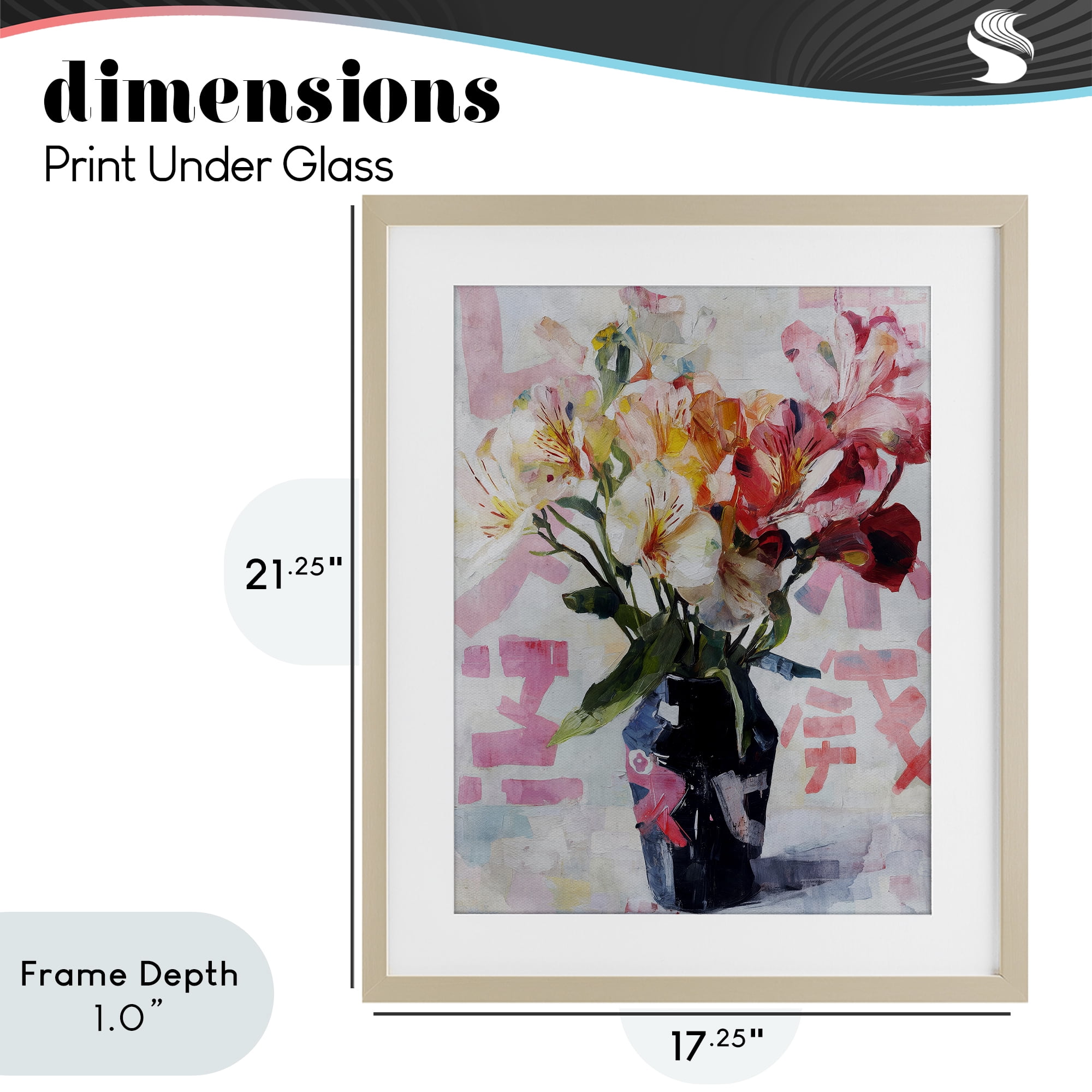 Stupell Industries Zen Blooms Bouquet Birch Framed Print Under Glass, design by Svetlana Aleynikova