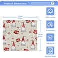 thumbnail image 5 of SKYSONIC Christmas Gnome Washcloths Set of 4, Highly Absorbent Soft Cotton Fingertip Towels for Bathroom, Kitchen, Gym, Spa, Home Decor, 12 x 12 Inch, 5 of 7