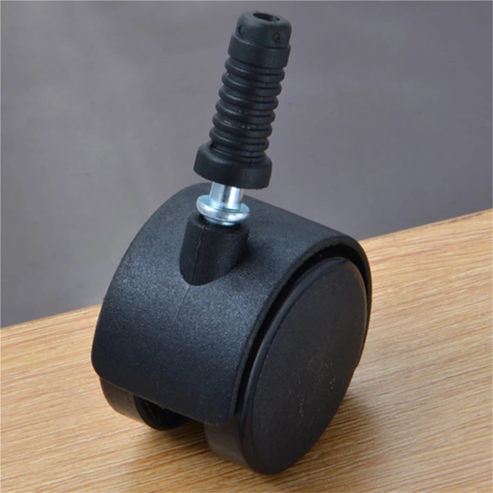 4pcs Office Office Chair Wheel Heavy Duty Bed Fes Wheel Furniture Caster Black Swivel Roller Replacement Mute Caster Wheel ,Quiet and Smooth