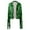 Green, variant on Women Silver Fringe Jacket Long Sleeve Fringe Coats Sparkle Jacket for Women