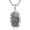 04-Santa Muerte, variant on Memento Mori Necklace 925 Sterling Silver Skull Hourglass Raven Necklaces Santa Muerte Memento Mori Jewelry Gifts for Men Anniversary