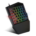 thumbnail image 2 of Teclado Irfora Teclado de membrana de una mano 35 teclas con retroiluminación Teclado para juegos con una sola mano Diseño ergonómico y botón anti fantasma Irfora Teclado, 2 of 2