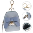 thumbnail image 1 of Minkissy Mini Backpack Keychain Bow Shape Key Bag PU 1Pcs Waterproof Women, 1 of 5
