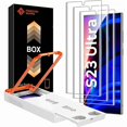 thumbnail image 1 of ccwonima FANGTIAN 3-Pack for Samsung Galaxy S23 Ultra/S22 Ultra Screen Protector [Auto Alignment] - Film for S23 Ultra Screen Protector-[Easy Installation][Fingerprint Compatible][Not Glass][6.8Inch], 1 of 1